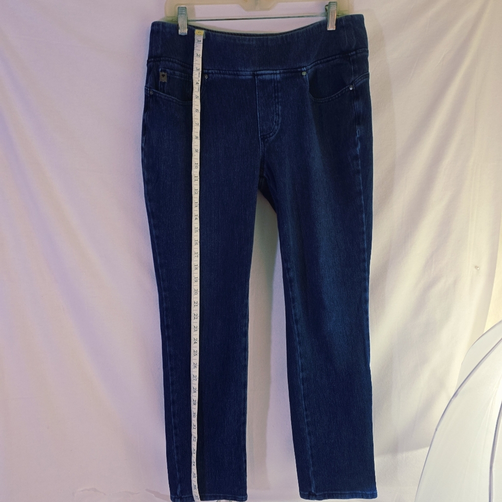 Belle By Kim Gravel Flexibelle #A460167 Curve Belle Twilight Wash Jeans Sz 14 - Picture 2 of 12